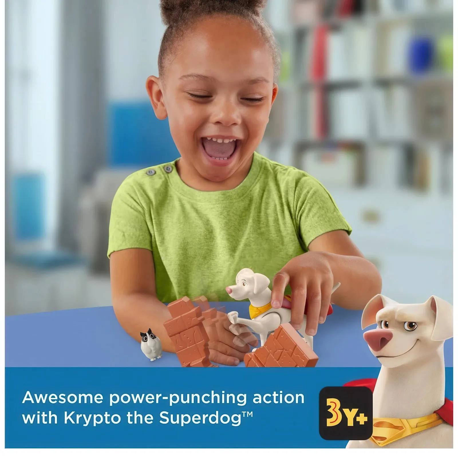 Fisher-Price DC League of Super-Pets Hero Punch Krypto Poseable Figure