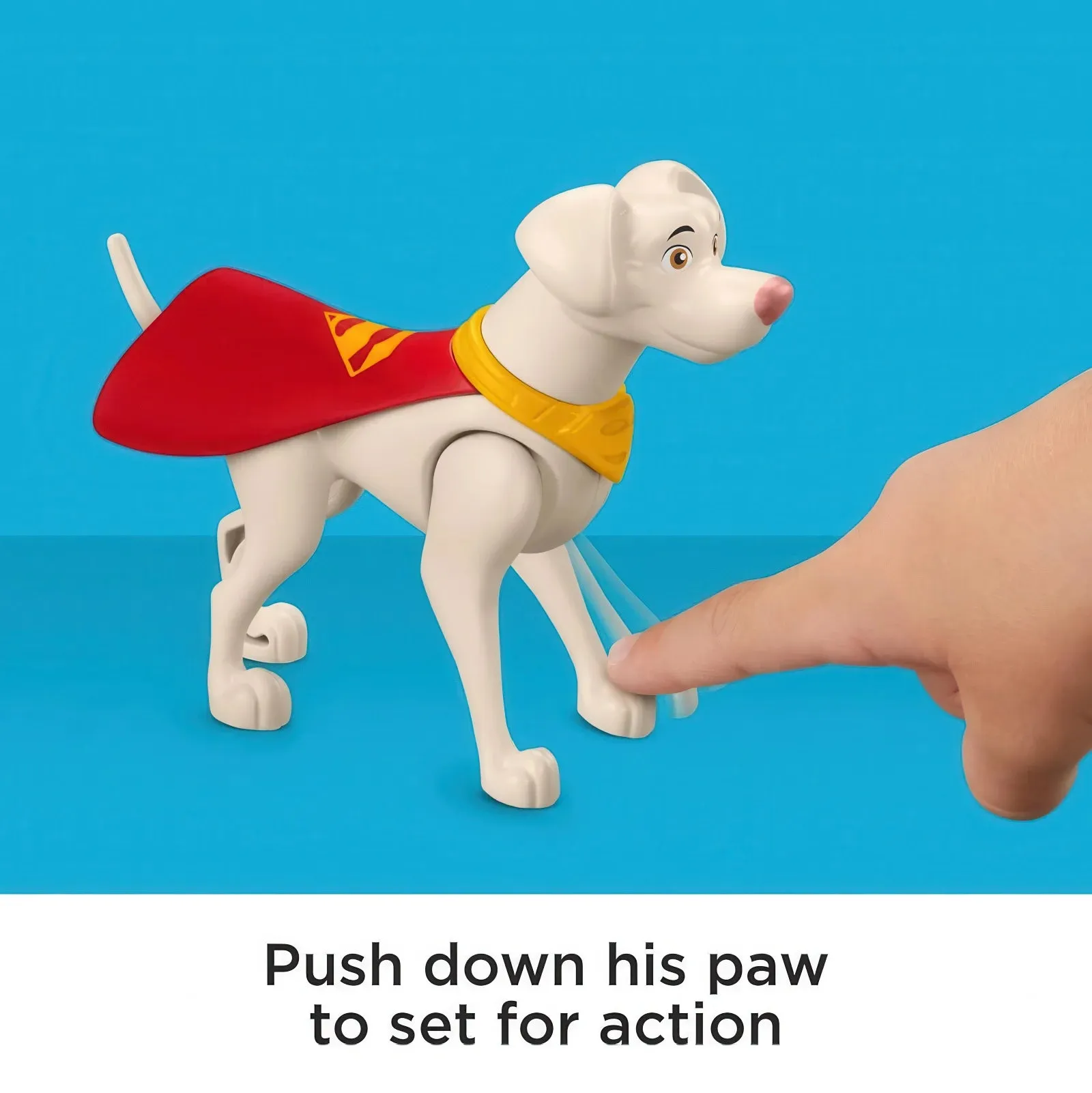 Fisher-Price DC League of Super-Pets Hero Punch Krypto Poseable Figure