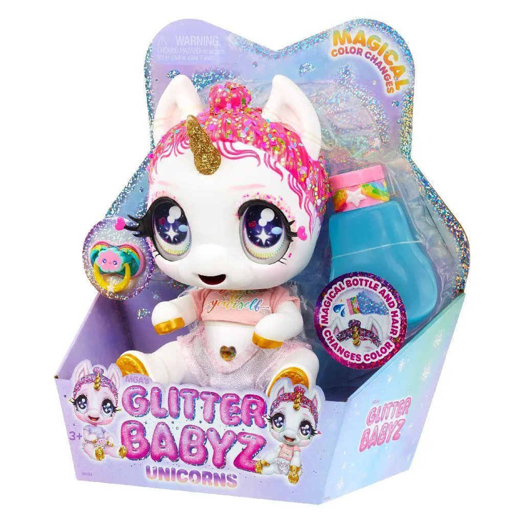 Glitter Babyz Unicorn Colour Changing Doll Lunita Sky