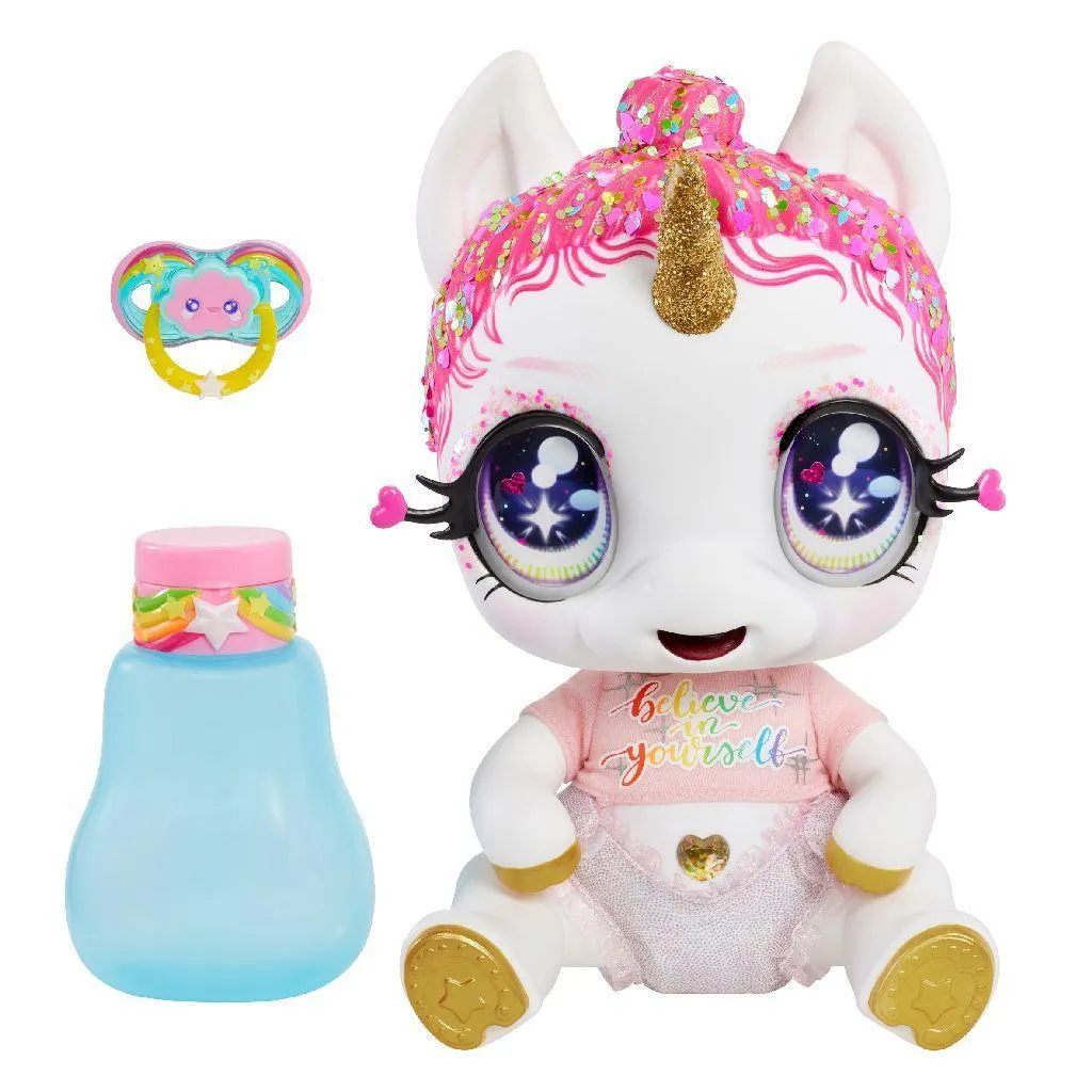Glitter Babyz Unicorn Colour Changing Doll Lunita Sky