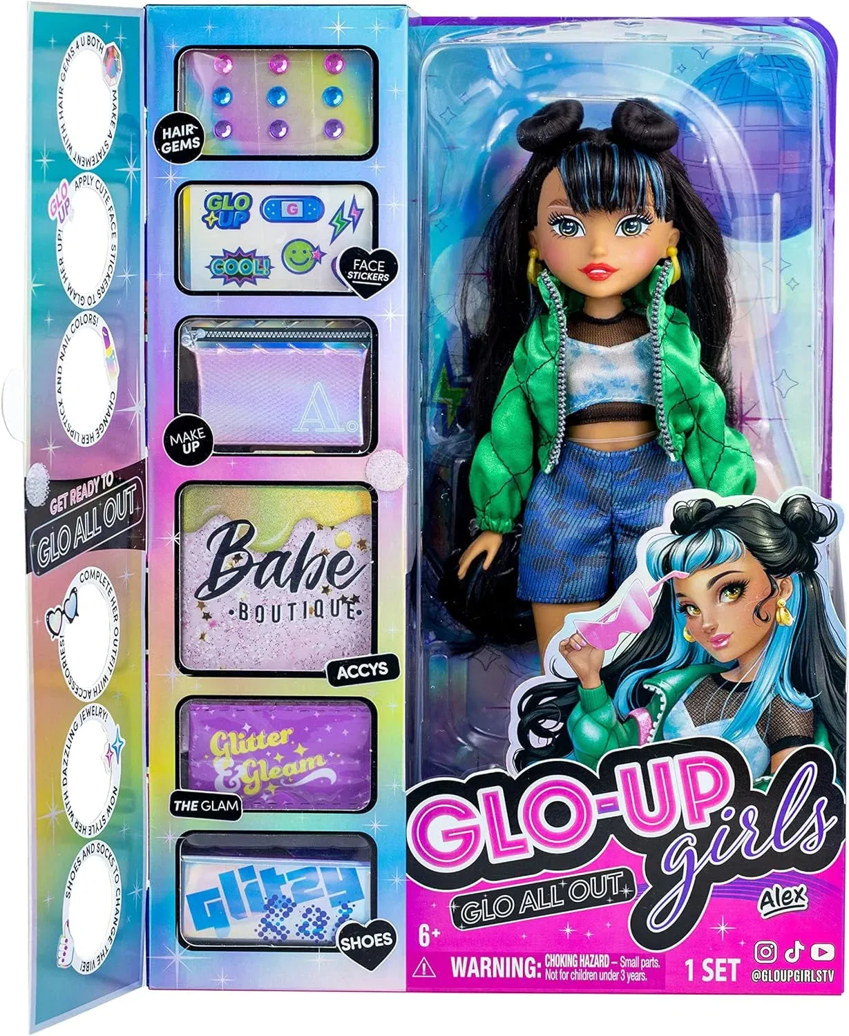 Glo-Up Girls - Alex Latina Hispanic Girl Fashion Doll