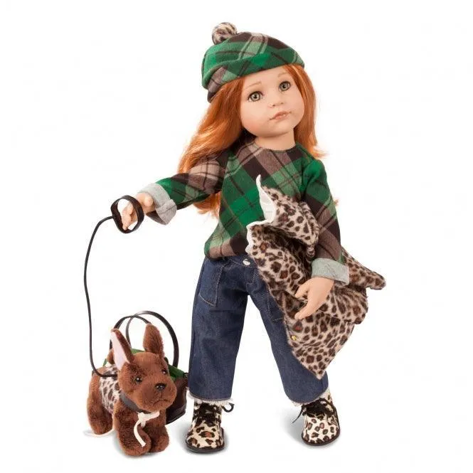 Gotz Dolls Hannah and Her Dog 50cm Doll