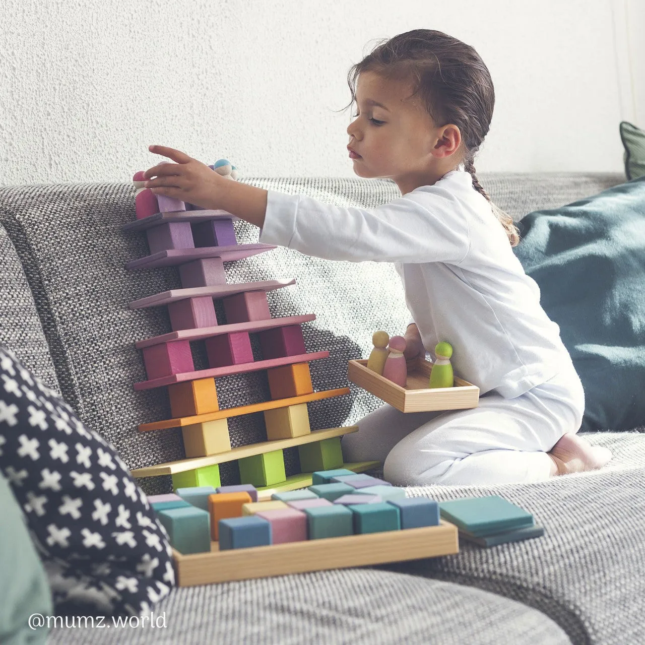 Grimm's Pastel Mosaic Building Blocks Odin Parker