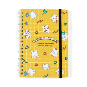 Hanamaruobake Lined Notebook (Elastic Closure) SANRIO