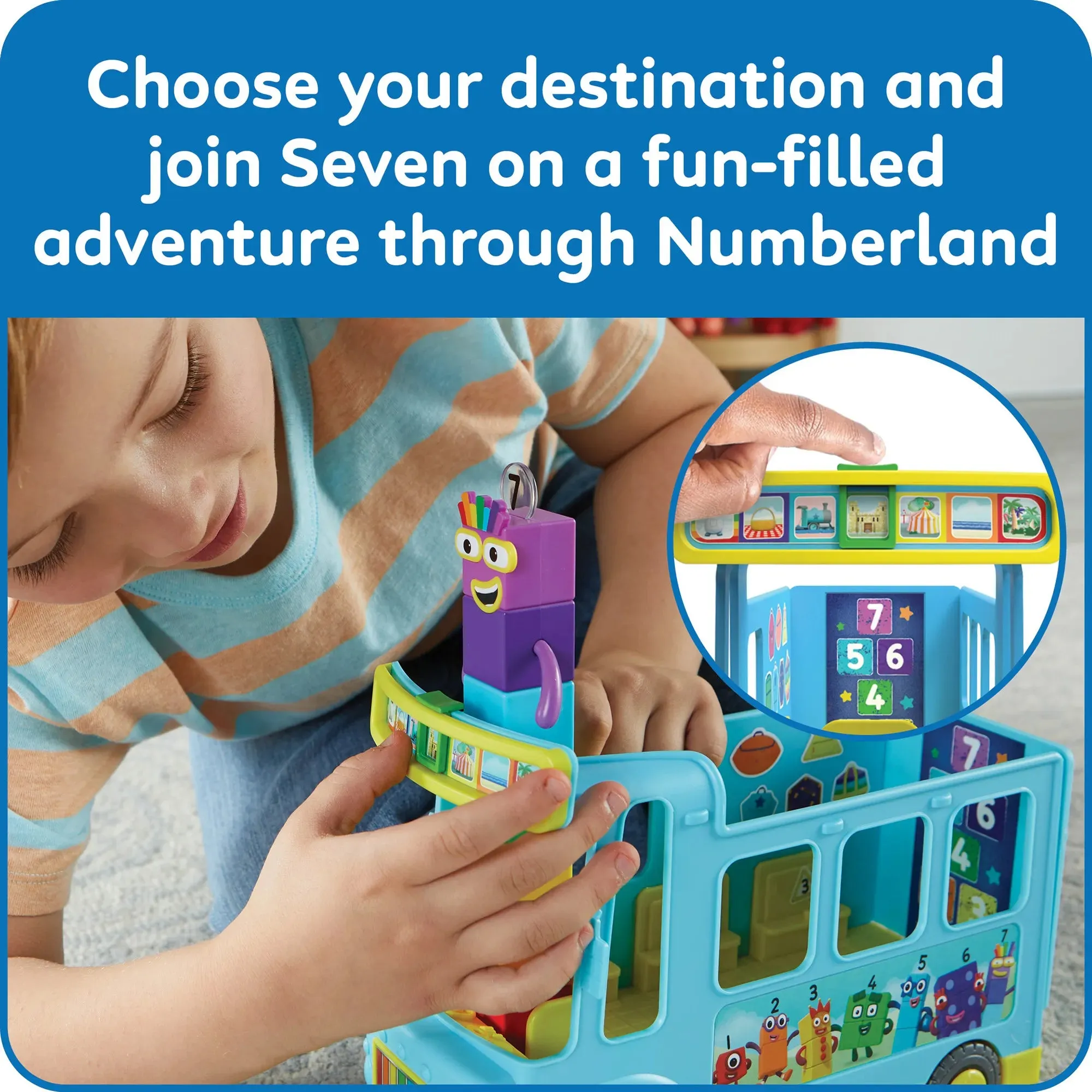 Hand2Mind Numberblocks Rainbow Counting Bus