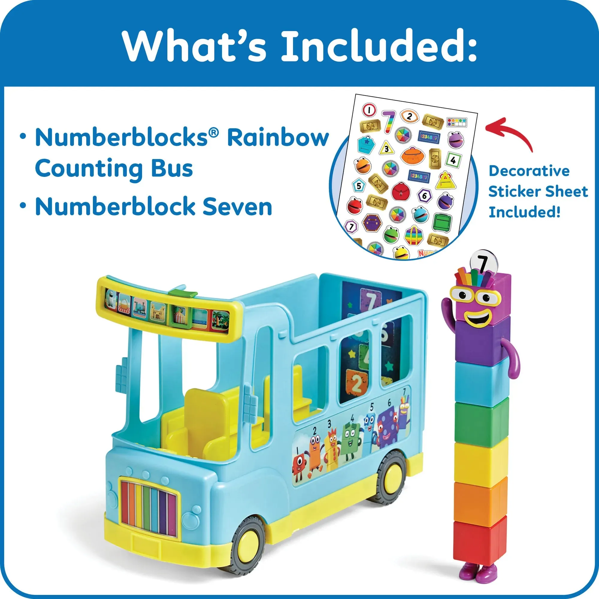 Hand2Mind Numberblocks Rainbow Counting Bus