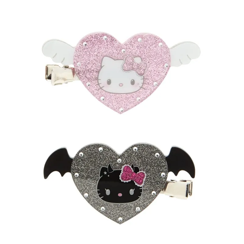 Hello Kitty 2-Pc Hair Clip Set (Naughty and Nice Series) SANRIO