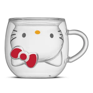 Hello Kitty 3D Double Wall Espresso Glass SANRIO