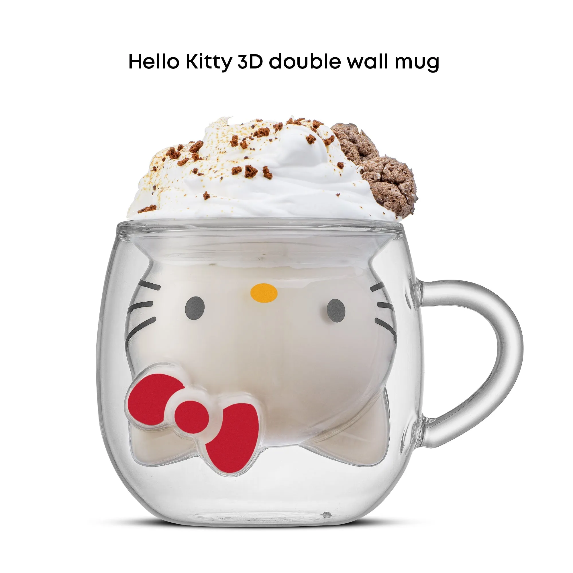 Hello Kitty 3D Double Wall Espresso Glass SANRIO