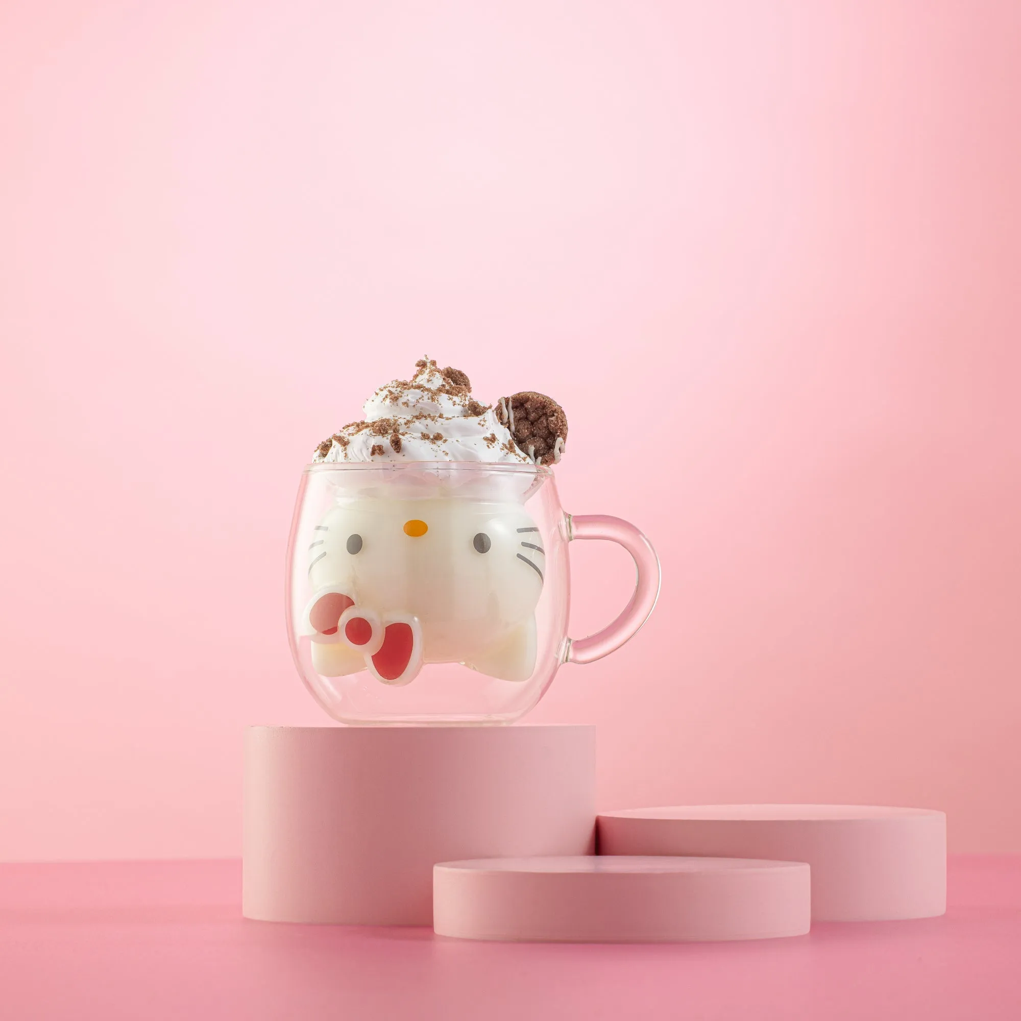 Hello Kitty 3D Double Wall Espresso Glass SANRIO