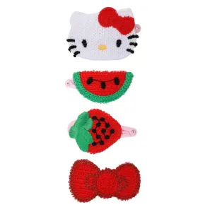 Hello Kitty 4-pc Crochet Hair Clip Set SANRIO