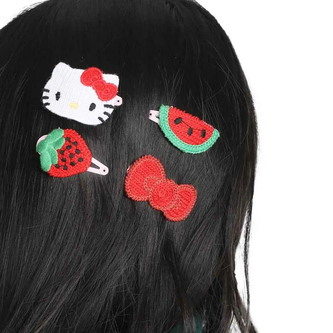 Hello Kitty 4-pc Crochet Hair Clip Set SANRIO