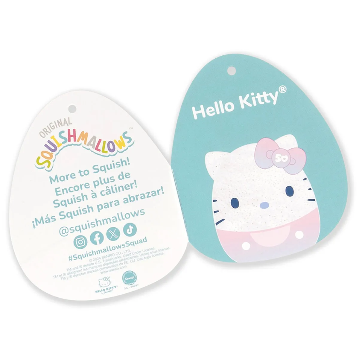 Hello Kitty 50th Anniversary 12" Sparkle Gradient Squishmallows SANRIO