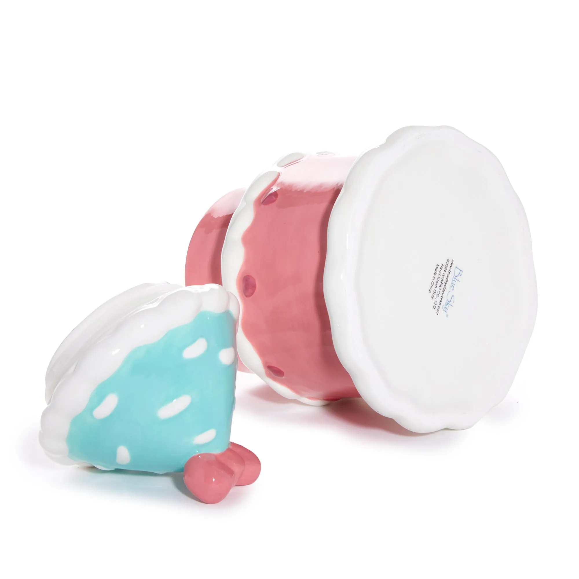 Hello Kitty and Cinnamoroll Ceramic Holiday Cottage Cookie Jar SANRIO