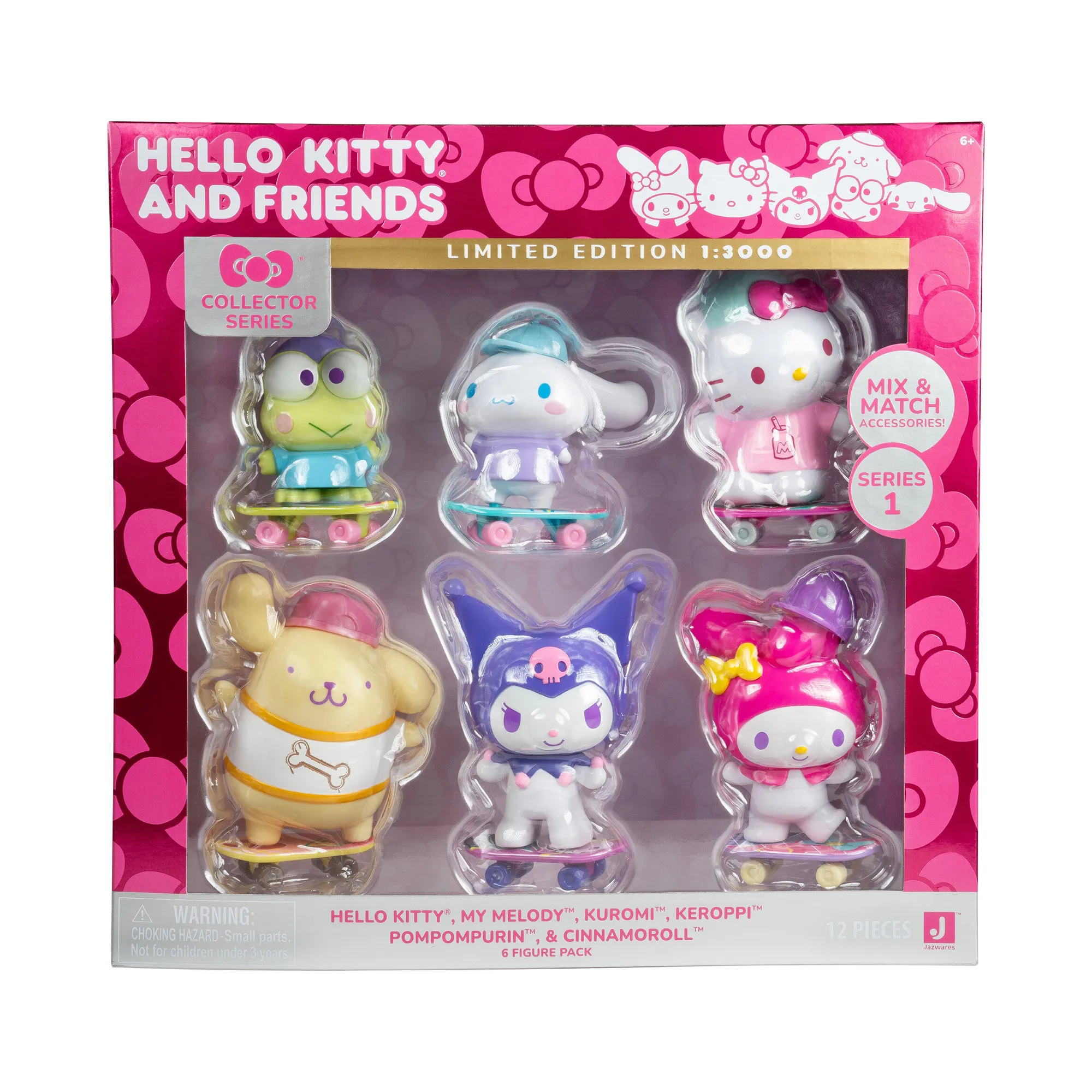 Hello Kitty and Friends 4" Ultra-Premier 6-Pc Figure Set SANRIO
