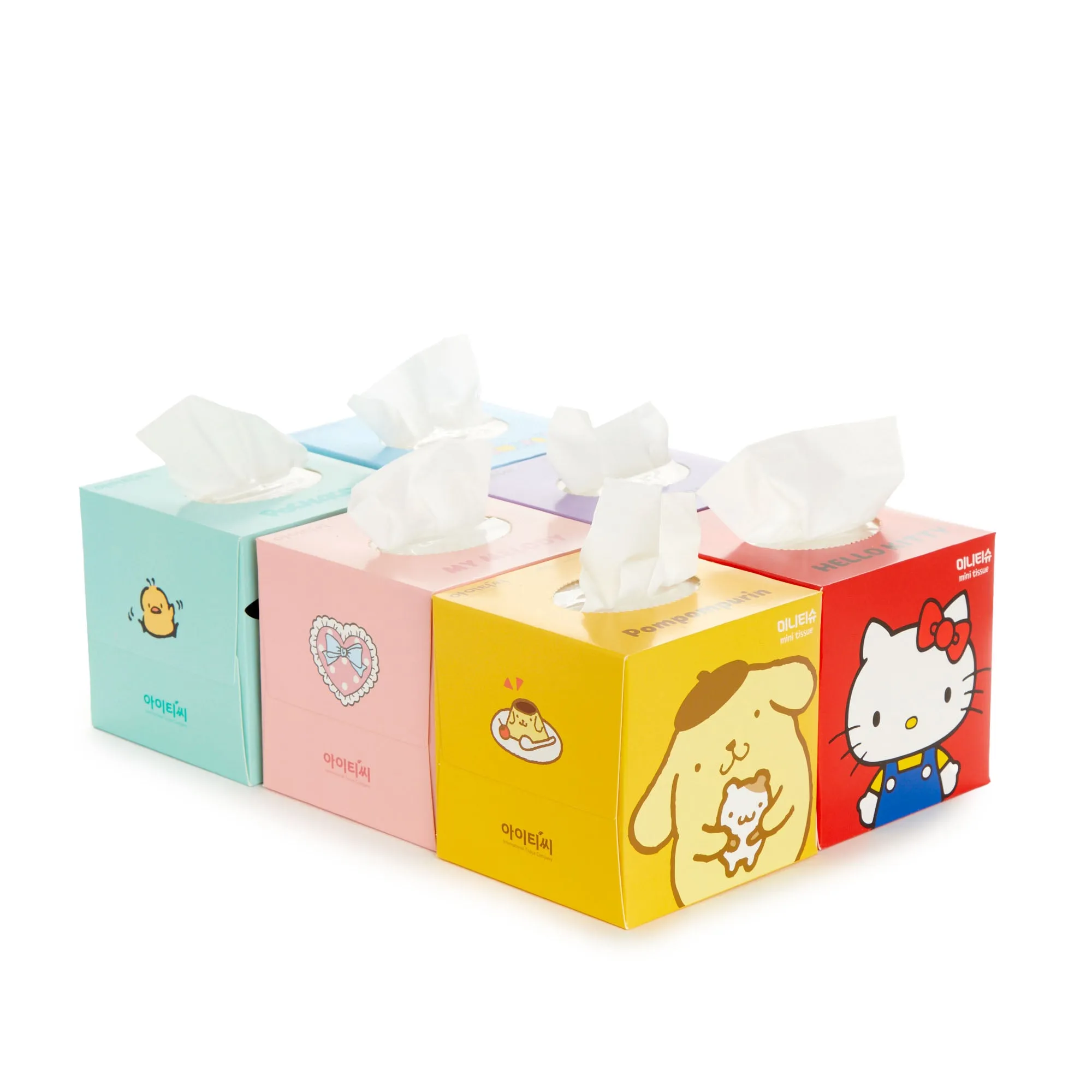Hello Kitty and Friends Facial 2-Ply Mini Tissue Boxes (Pack of 6) SANRIO
