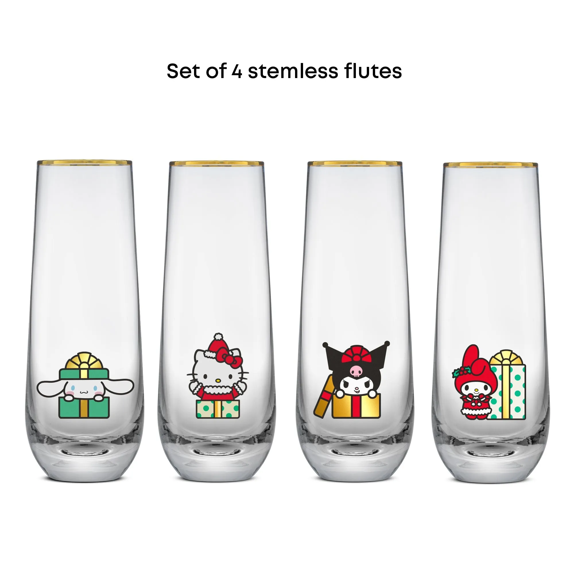 Hello Kitty and Friends Holiday Stemless Flutes SANRIO