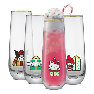 Hello Kitty and Friends Holiday Stemless Flutes SANRIO