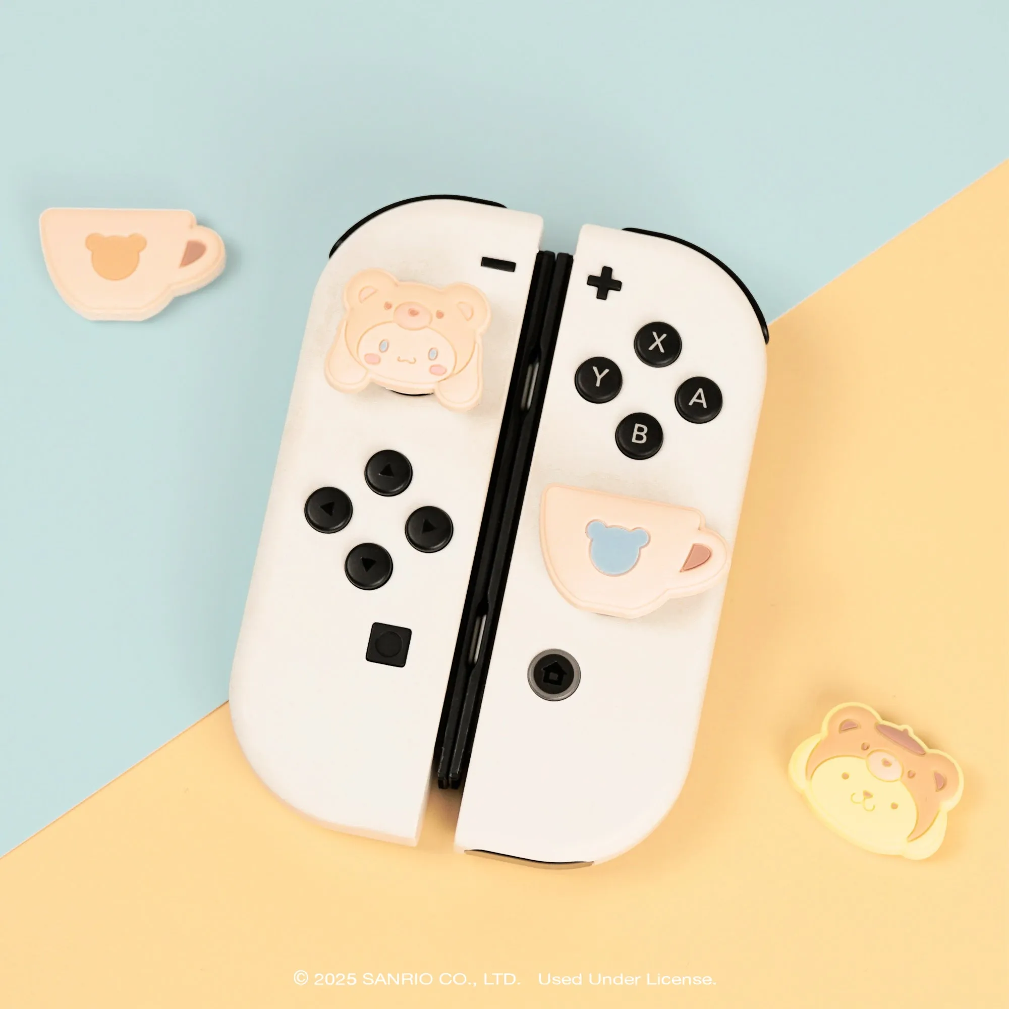 Hello Kitty and Friends Latte Bear Switch Grip Caps (Cinnamoroll   Pompompurin) SANRIO