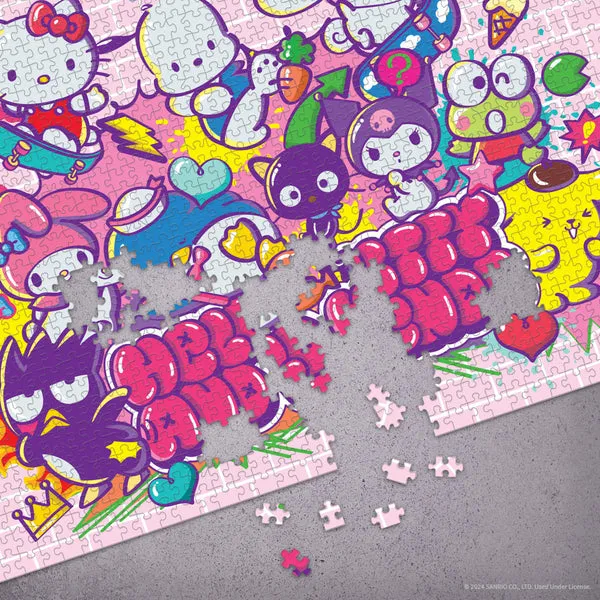 Hello Kitty and Friends Tokyo Skate 1000-Pc Puzzle SANRIO