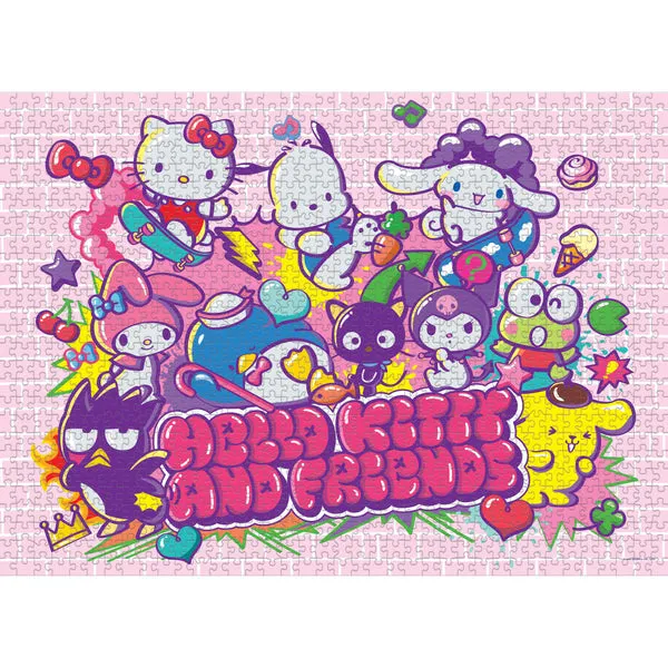 Hello Kitty and Friends Tokyo Skate 1000-Pc Puzzle SANRIO