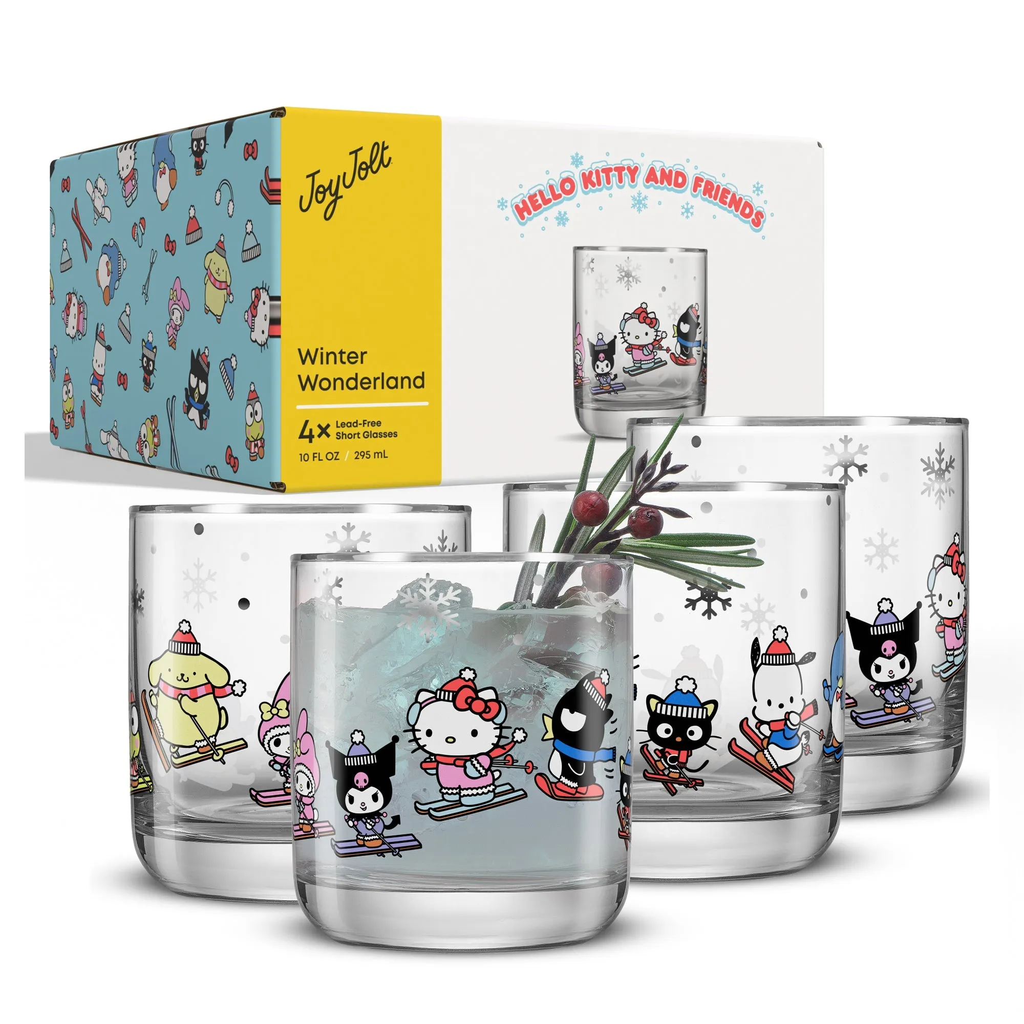 Hello Kitty and Friends Winter Wonderland Short Glasses SANRIO