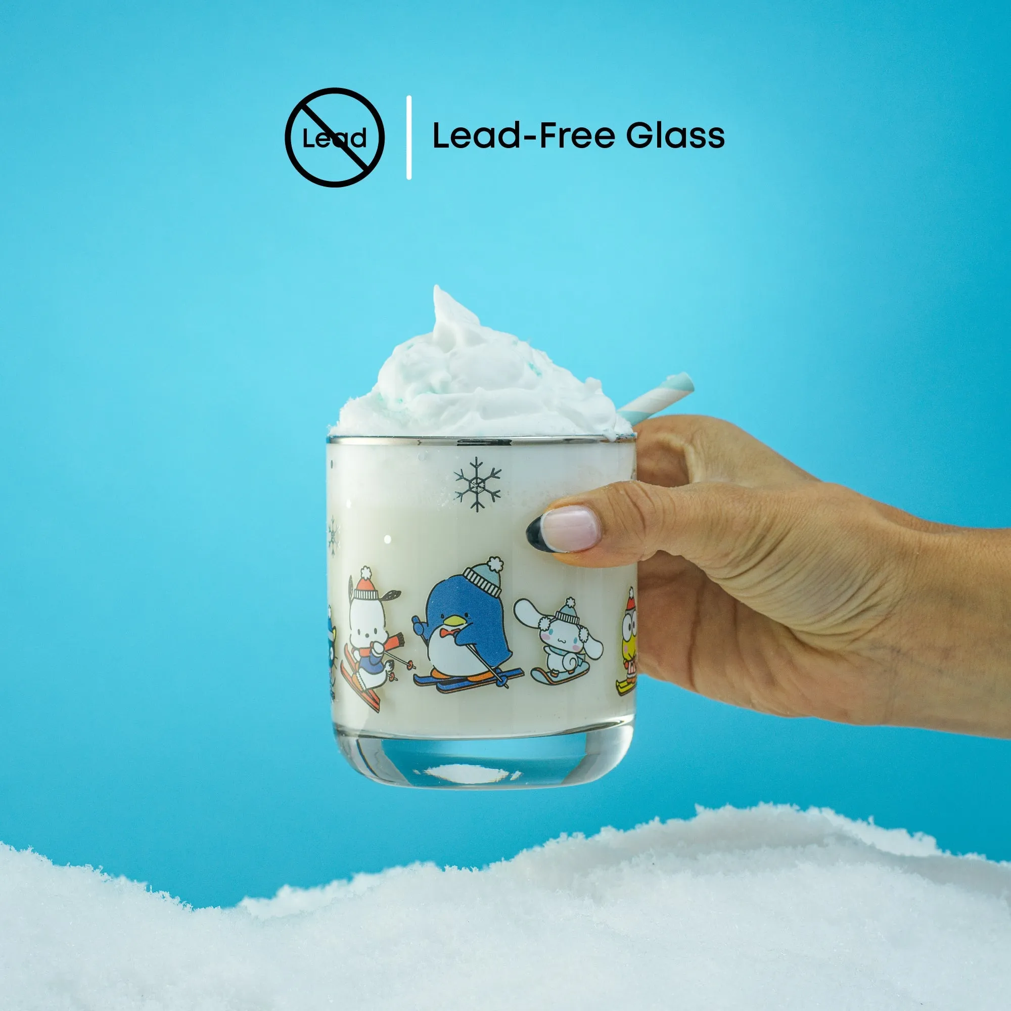 Hello Kitty and Friends Winter Wonderland Short Glasses SANRIO