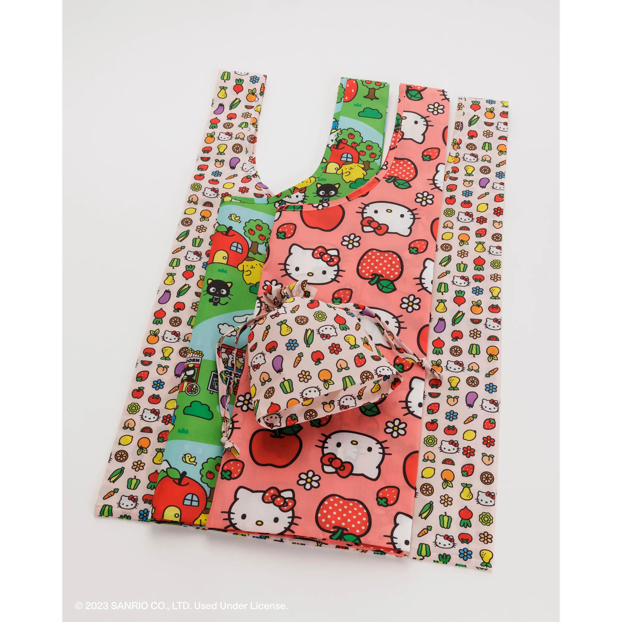 Hello Kitty and Friends x Baggu Standard Bags Set (Apples   Icons   Friends) SANRIO