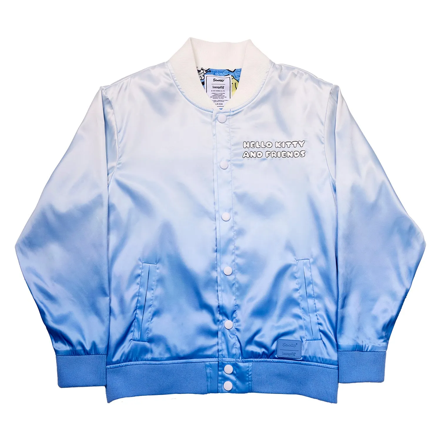 Hello Kitty and Friends x Loungefly Color Dip Satin Jacket SANRIO