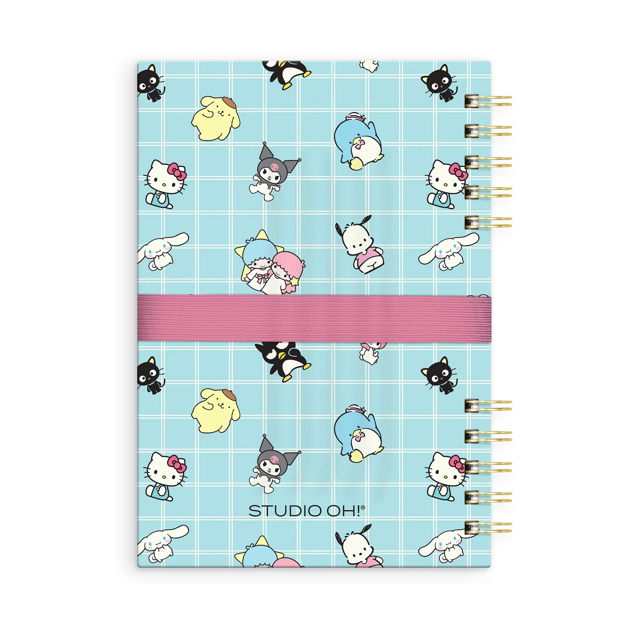 Hello Kitty and Friends x Studio Oh! Blue Grid Harper Notebook & Pen Set SANRIO