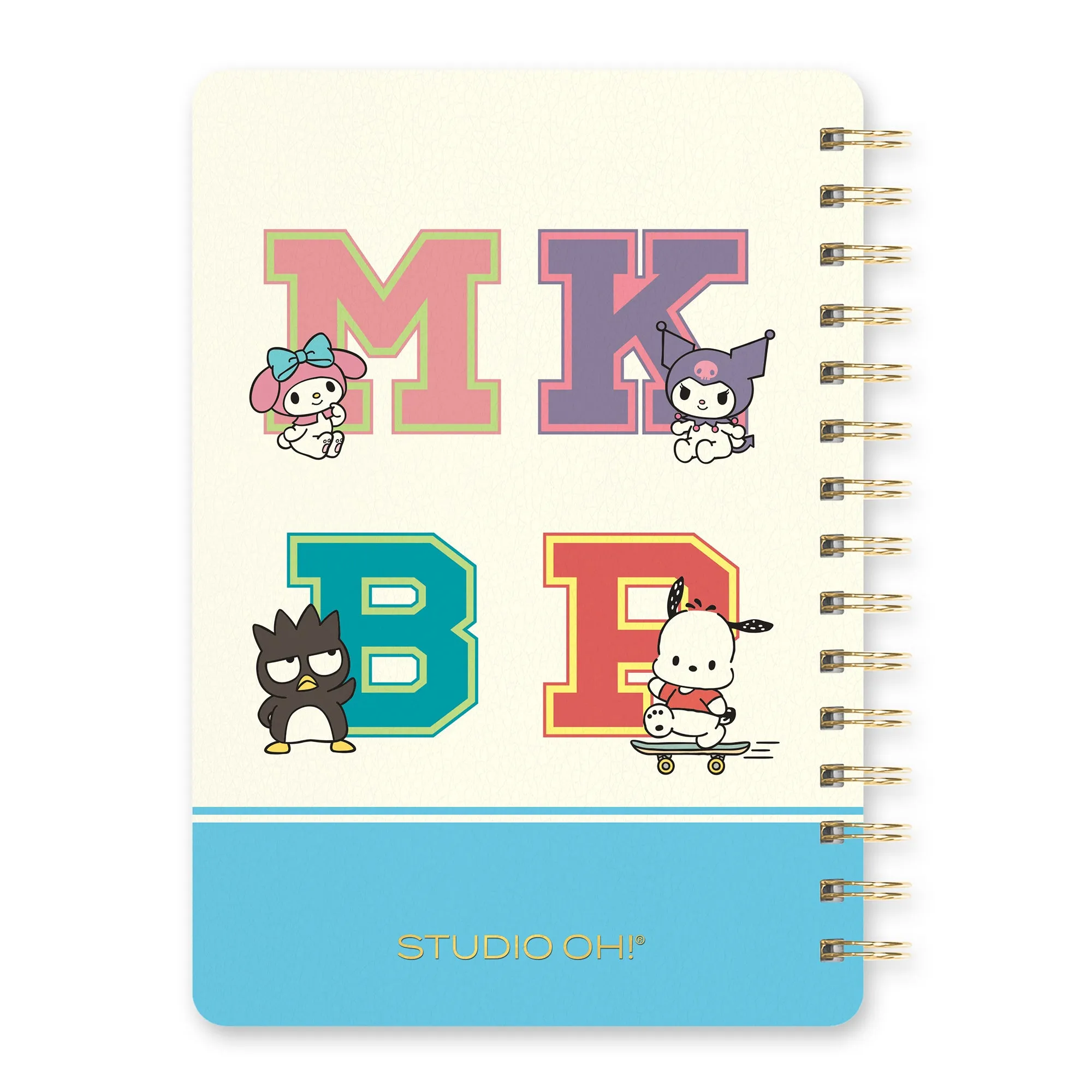 Hello Kitty and Friends x Studio Oh! College Letters Blue Agatha Notebook SANRIO