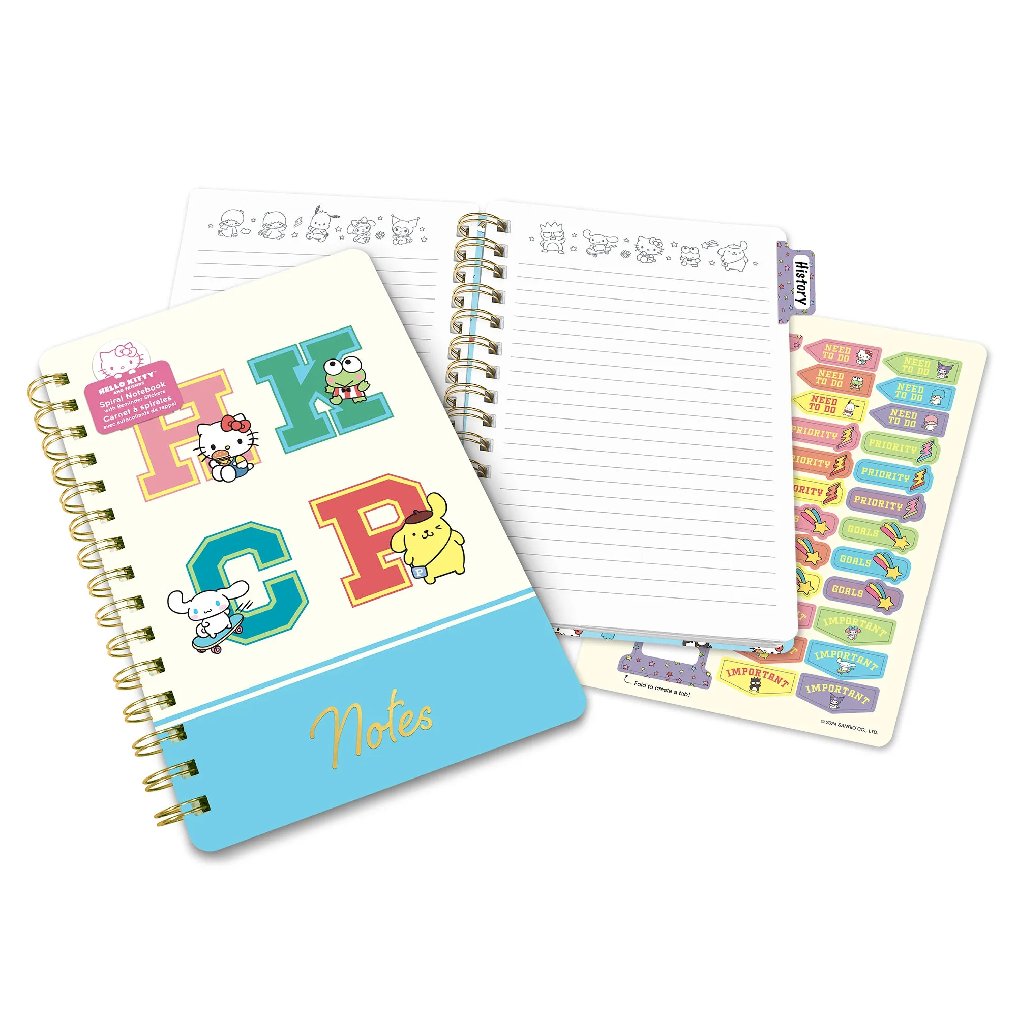 Hello Kitty and Friends x Studio Oh! College Letters Blue Agatha Notebook SANRIO