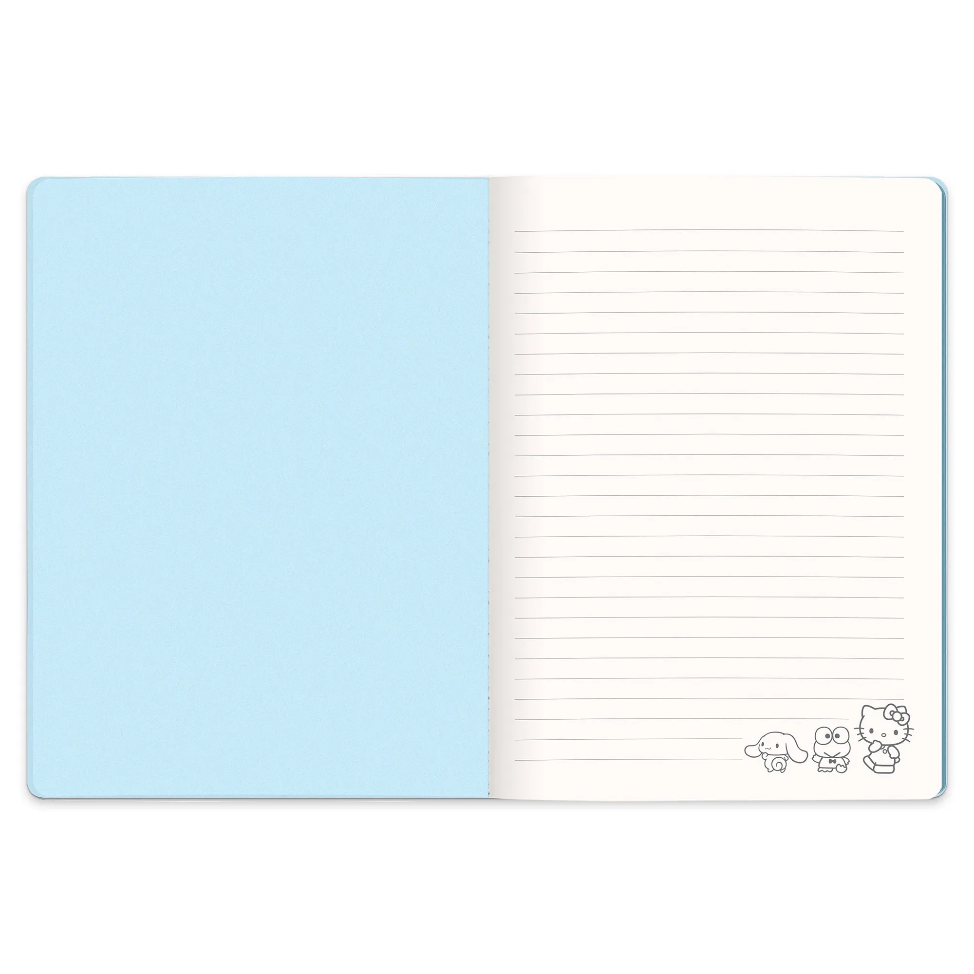 Hello Kitty and Friends x Studio Oh! Pink Pinstripe Casey Notebook with Phone Loop SANRIO