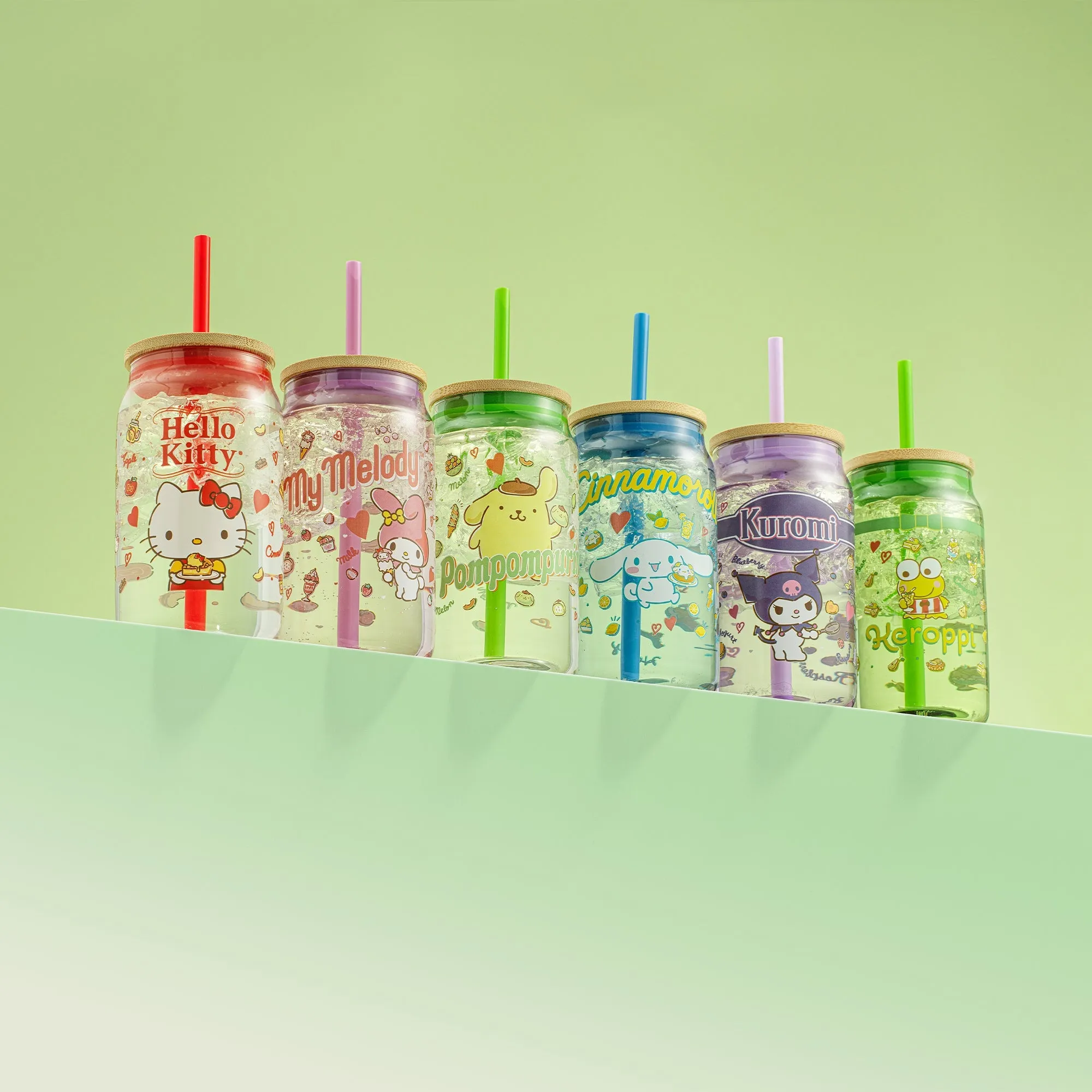 Hello Kitty Favorite Flavor Lidded Glass Tumbler SANRIO