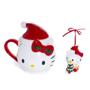Hello Kitty Holiday Ceramic Mug and Figurine Gift Set SANRIO