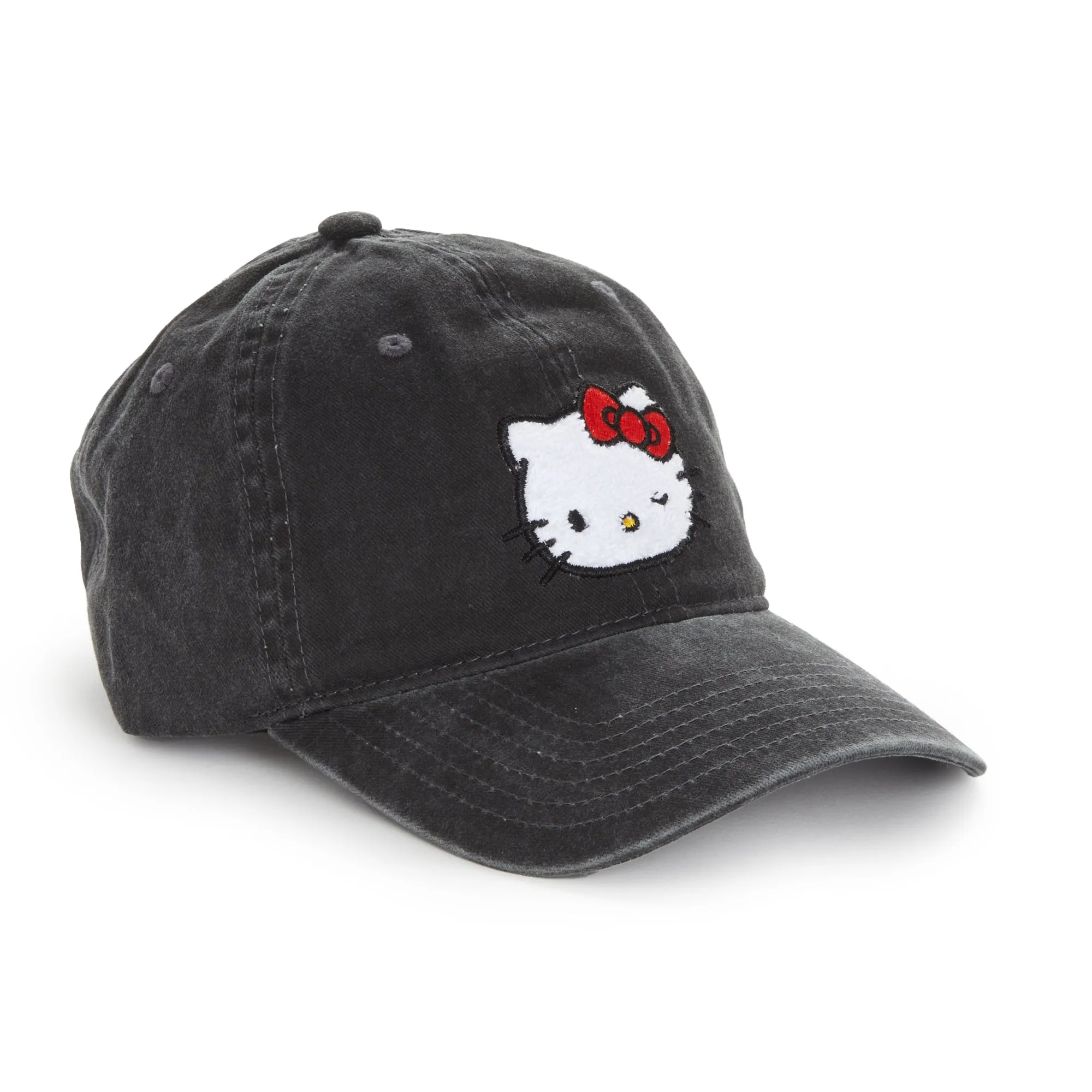 Hello Kitty Retro Pigment Wash Cap (Black) SANRIO
