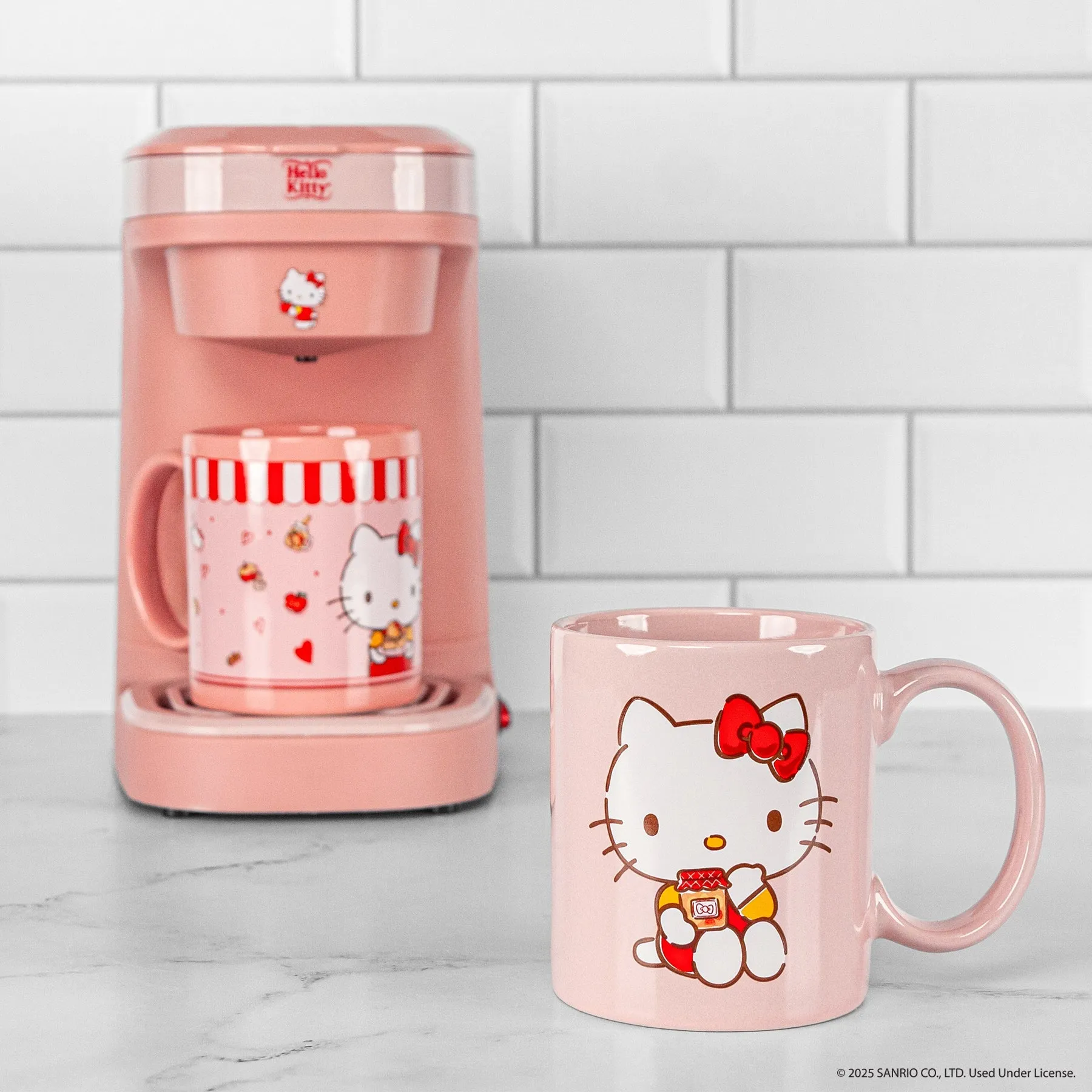 Hello Kitty Single Cup Coffee Maker 3-Piece Gift Set SANRIO