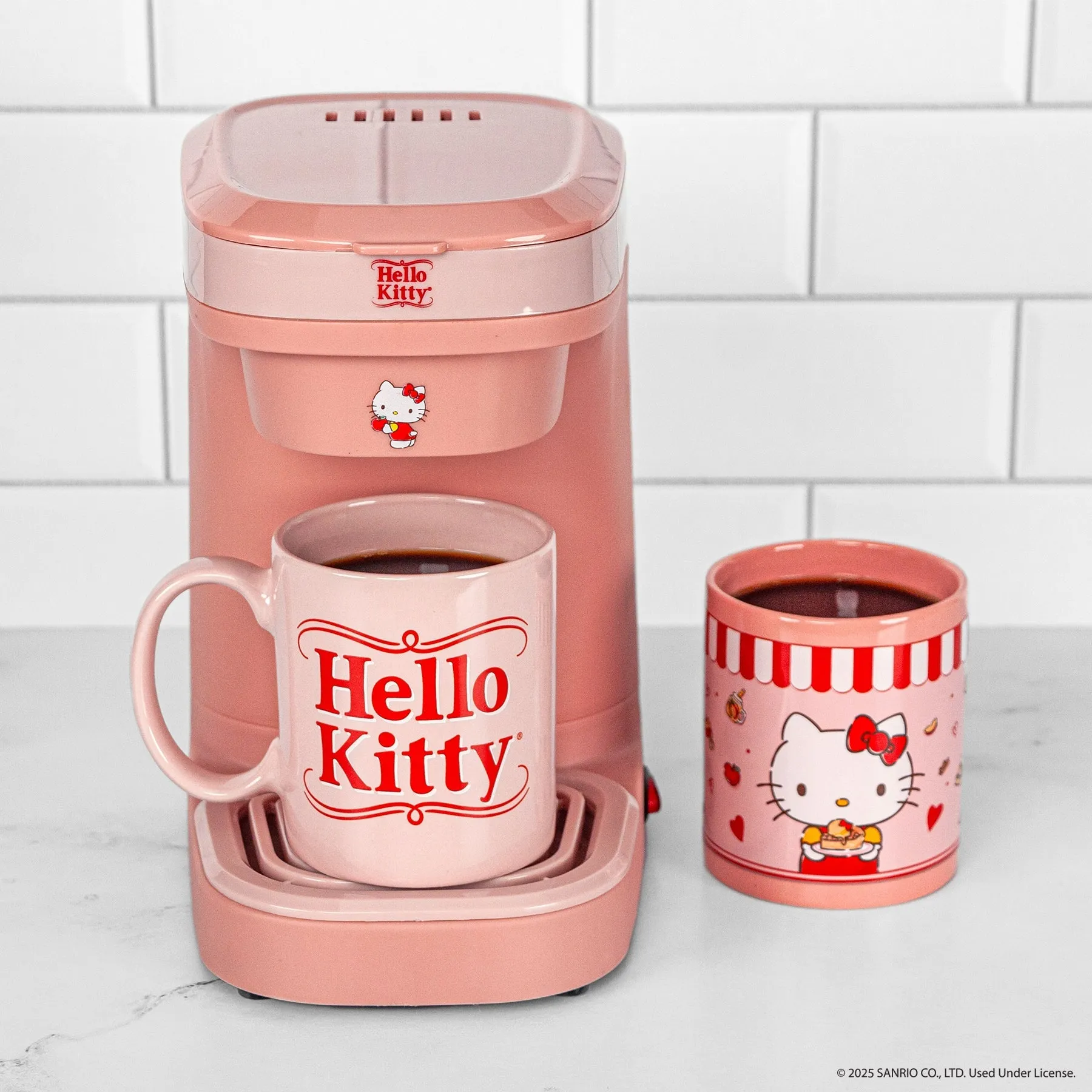 Hello Kitty Single Cup Coffee Maker 3-Piece Gift Set SANRIO