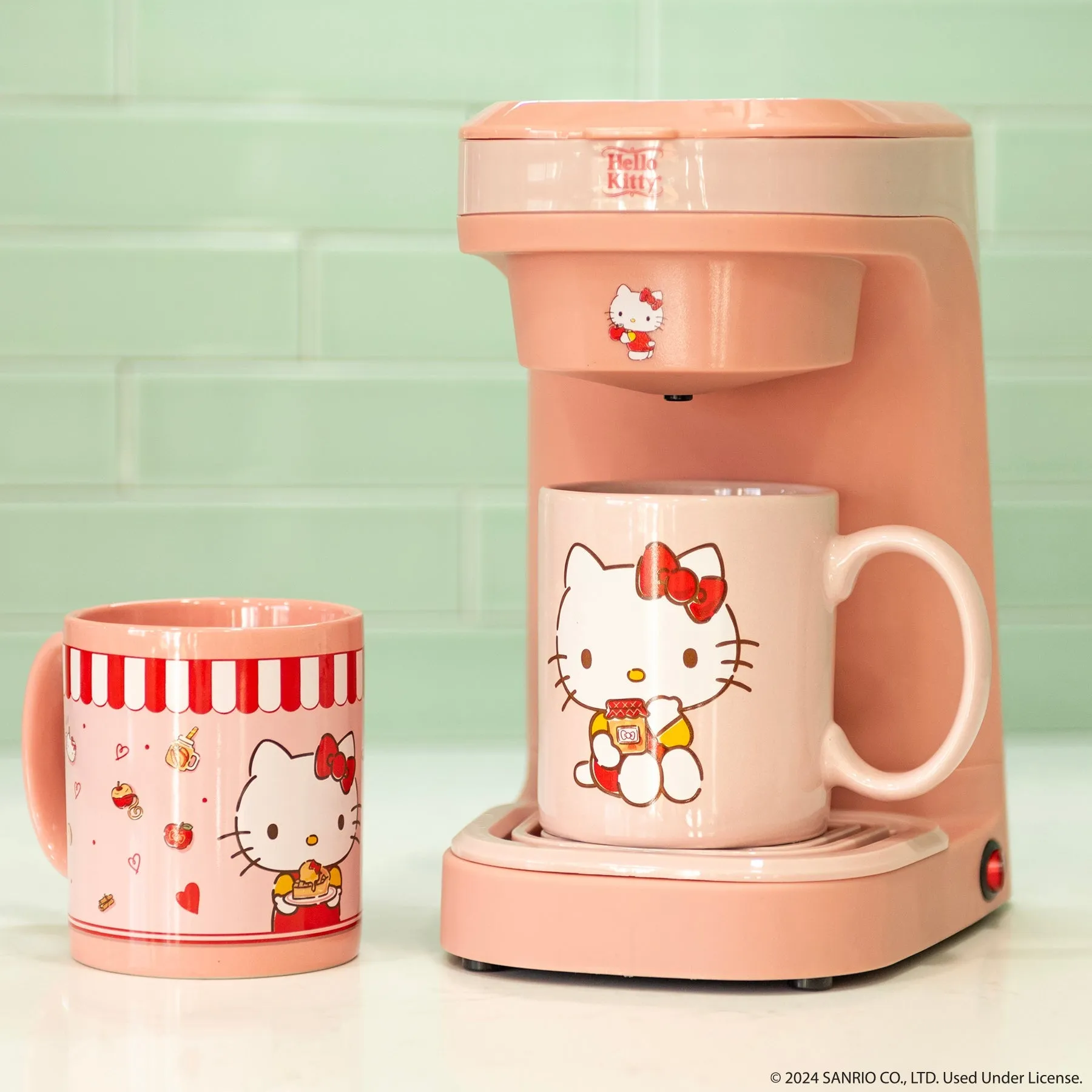 Hello Kitty Single Cup Coffee Maker 3-Piece Gift Set SANRIO