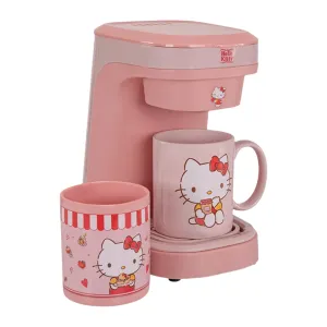 Hello Kitty Single Cup Coffee Maker 3-Piece Gift Set SANRIO