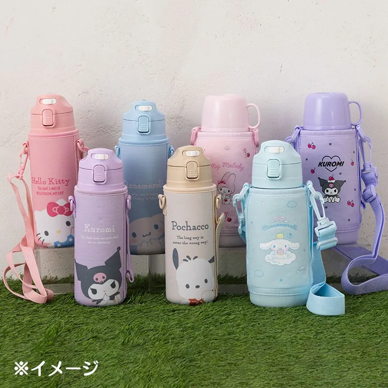 Hello Kitty Stainless Steel Water Bottle with Neoprene Carrier SANRIO