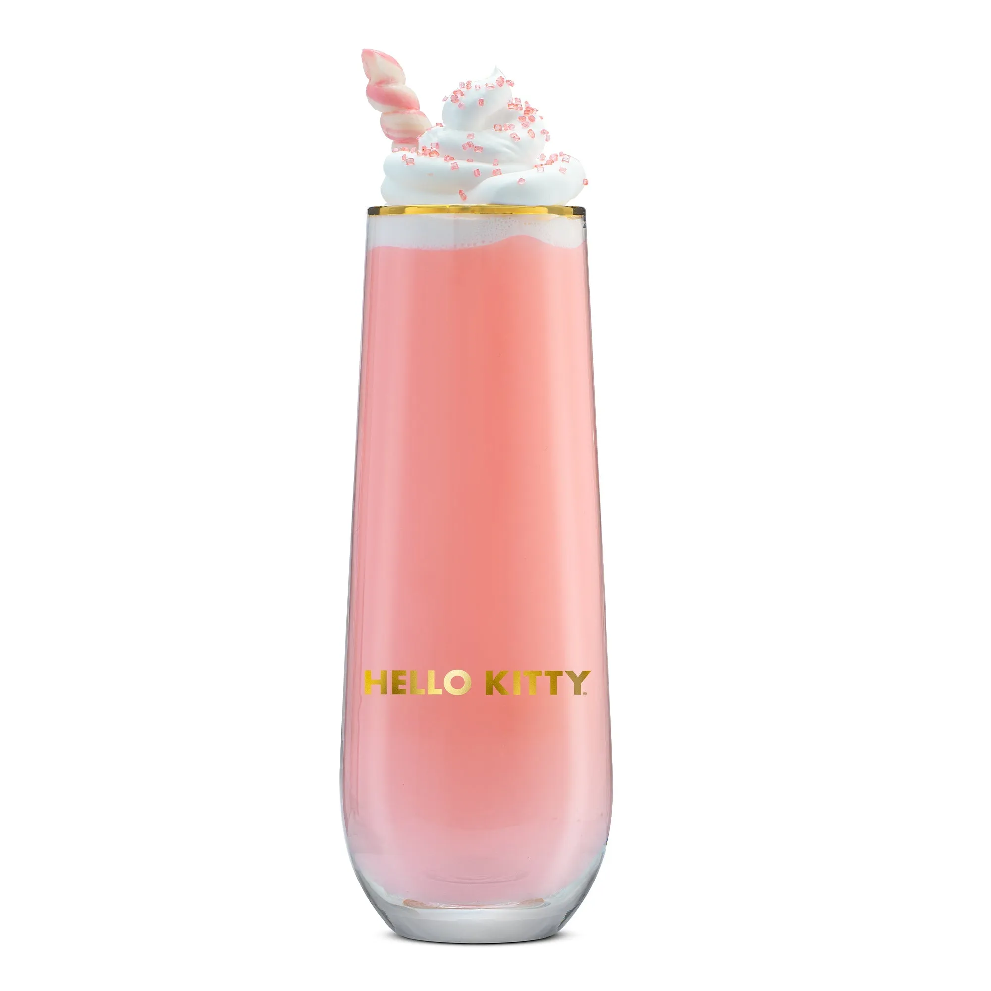 Hello Kitty Stay Gold Stemless Flutes (Set of 4) SANRIO