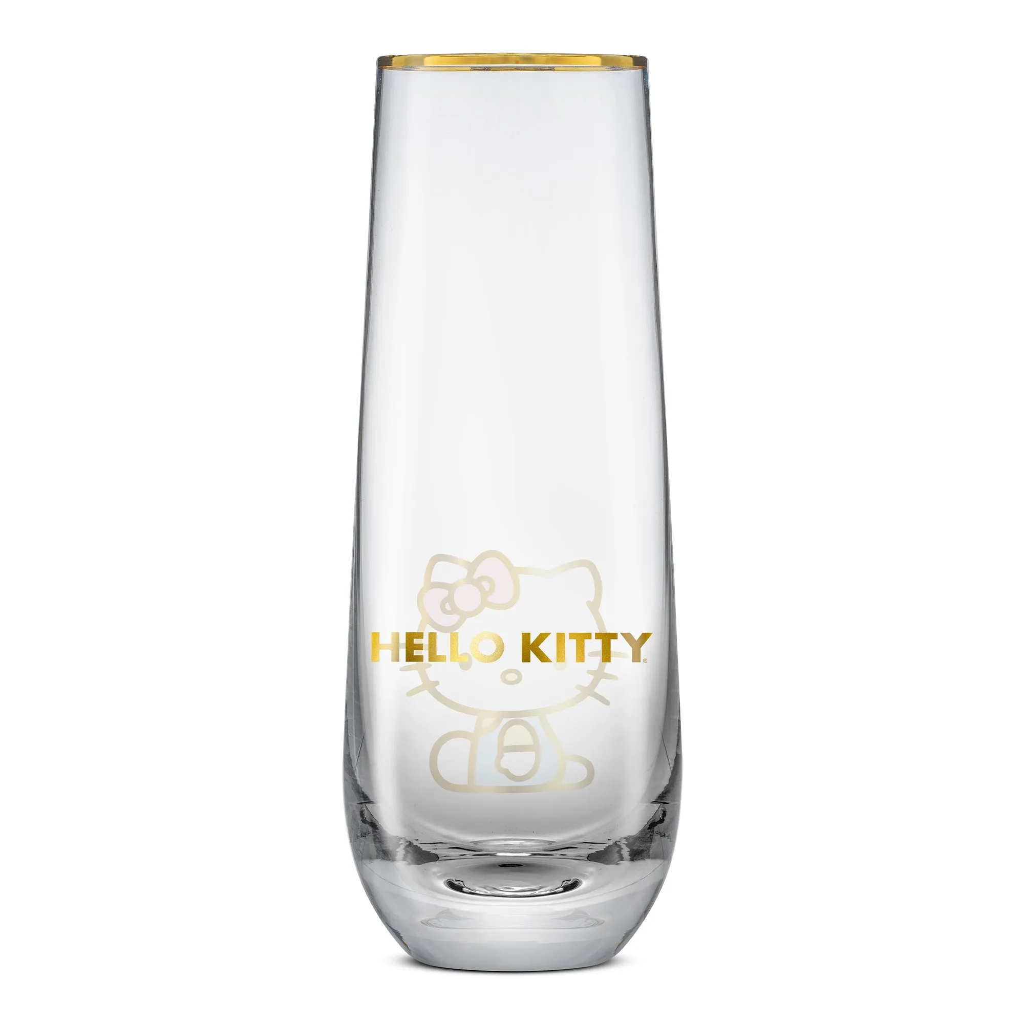 Hello Kitty Stay Gold Stemless Flutes (Set of 4) SANRIO