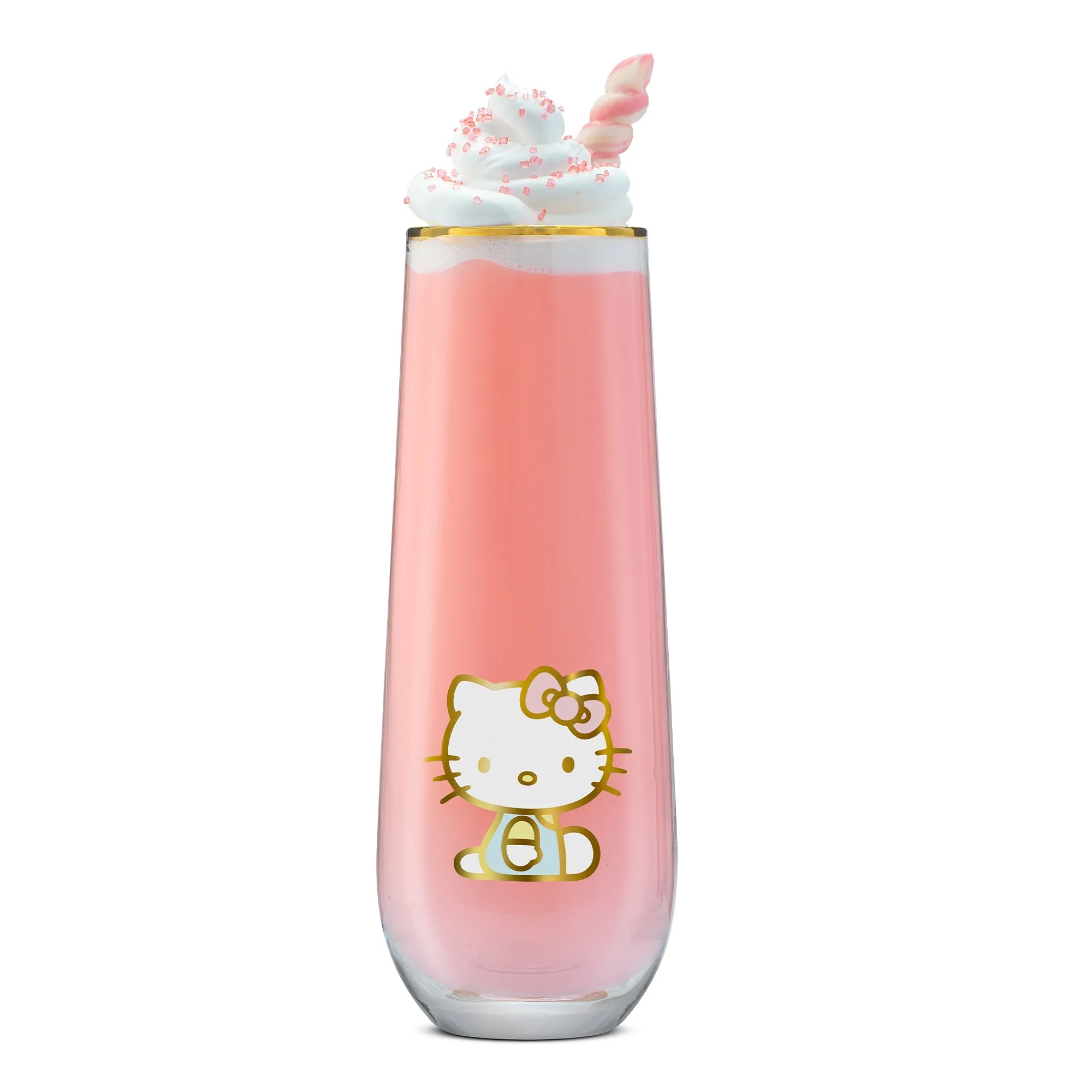 Hello Kitty Stay Gold Stemless Flutes (Set of 4) SANRIO