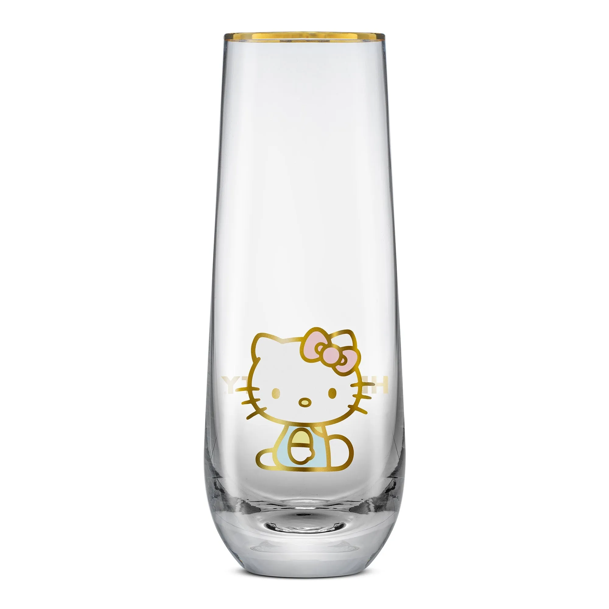 Hello Kitty Stay Gold Stemless Flutes (Set of 4) SANRIO