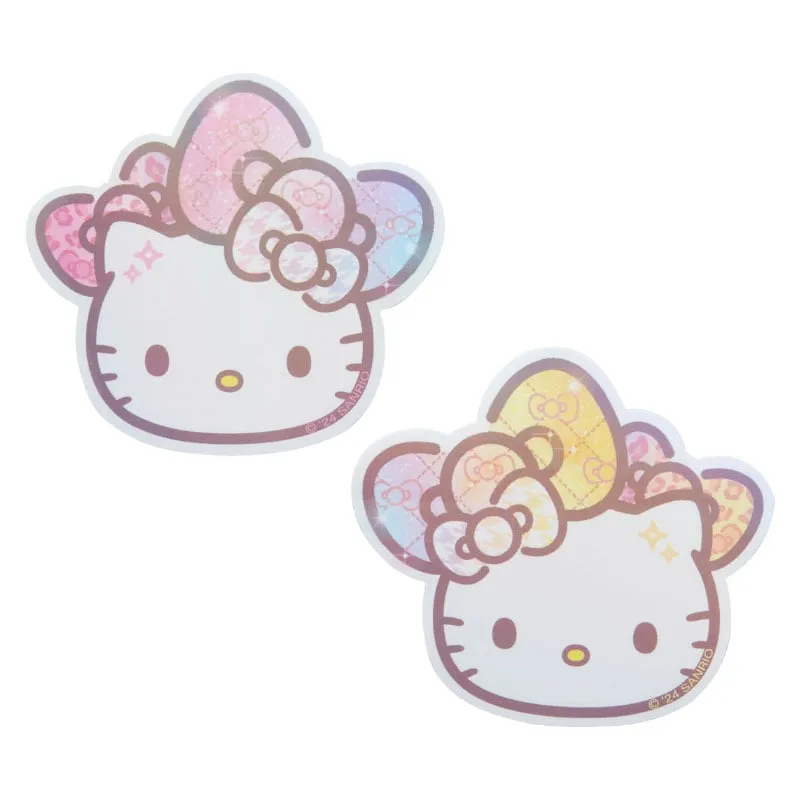Hello Kitty Sticker & Pouch Set 50th Anniv. (Fashionable Ribbons Series) SANRIO