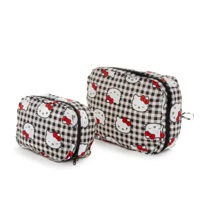 Hello Kitty x Baggu 50th Anniversary Packing Cube Set (Black Gingham) SANRIO