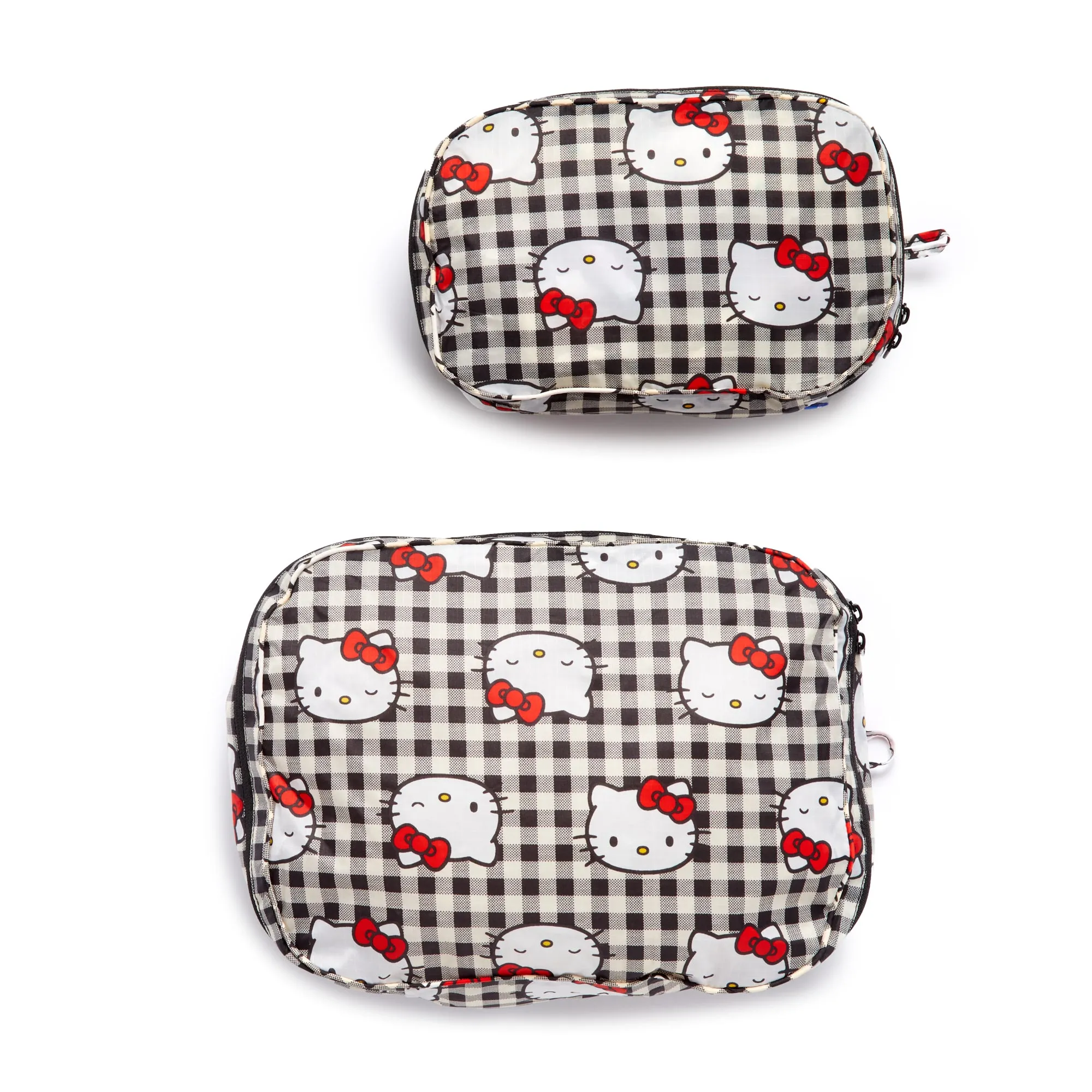 Hello Kitty x Baggu 50th Anniversary Packing Cube Set (Black Gingham) SANRIO