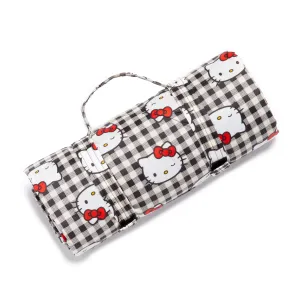 Hello Kitty x Baggu 50th Anniversary Puffy Picnic Blanket (Black Gingham) SANRIO