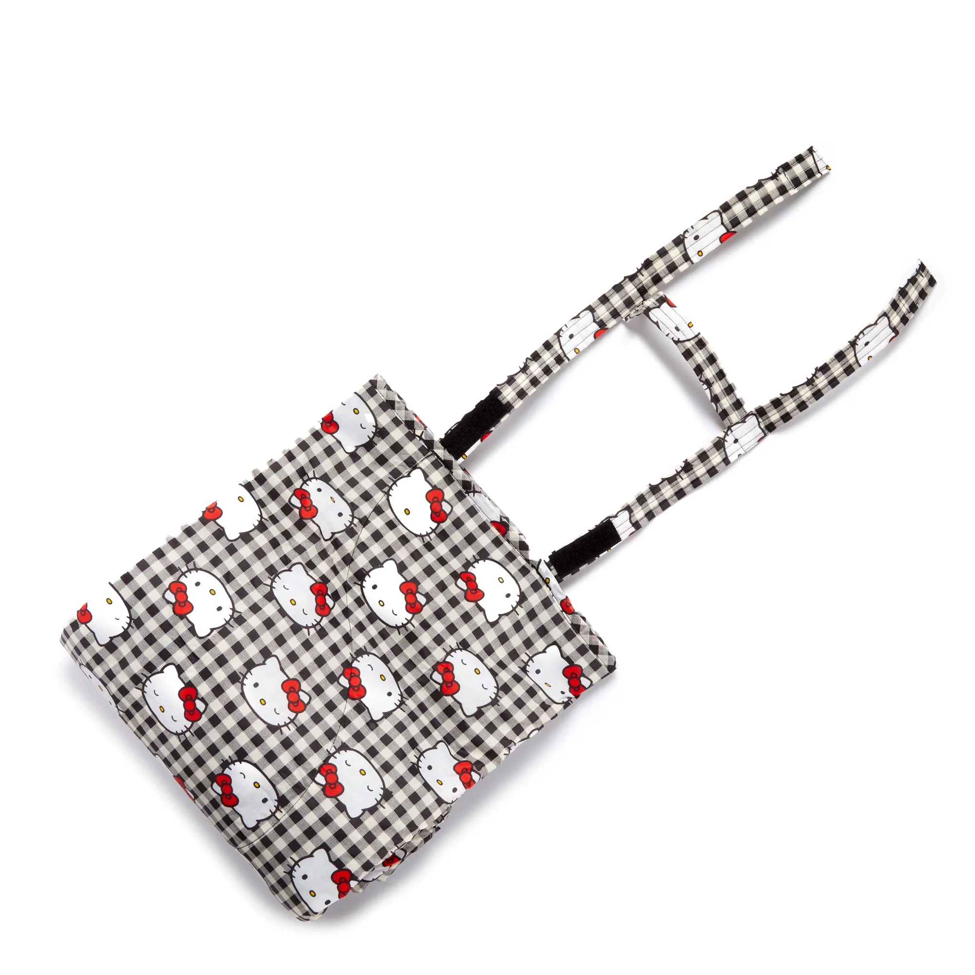 Hello Kitty x Baggu 50th Anniversary Puffy Picnic Blanket (Black Gingham) SANRIO